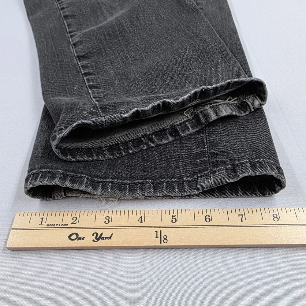 Levis 505 Regular Fit Faded Black Jeans Mens 40x32 (Measures 40x30) 2015